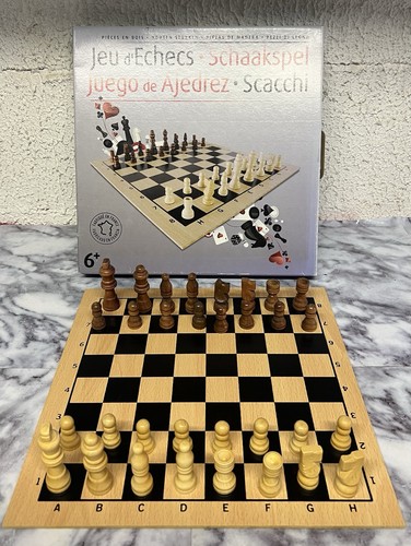 Jeu échecs bois avec - en,