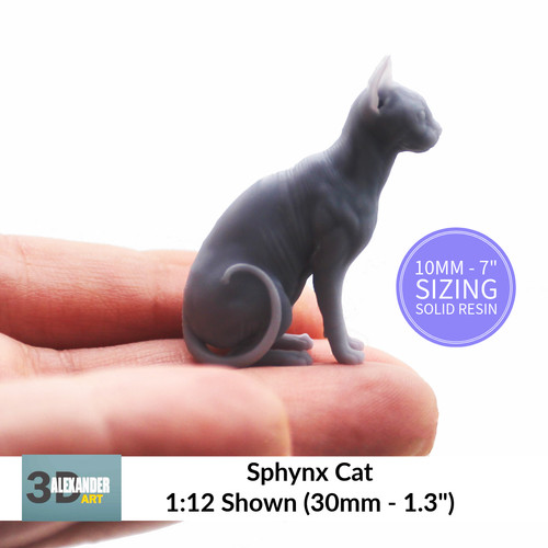 Sphynx cat miniature replica - miniature,