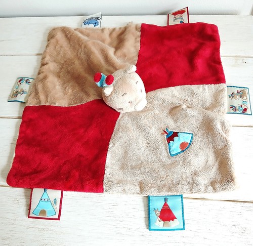 Noukie doudou peluche carré - noukie's,