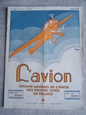Revue L'avion n°47 juillet 1930 union pilote civil pub Potez Maurane Renault