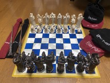 Rare jeu d'échecs Harry Potter par DeAgostini Chess Collection bâtons d'échecs