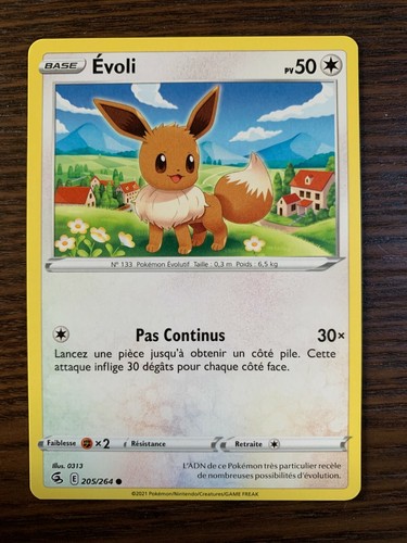 Carte pokémon commune evoli - carte,