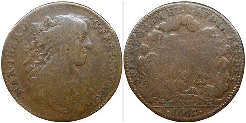 Jeton marie thérèse 1665 - marie-thérèse,