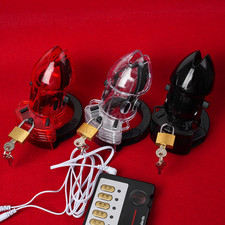 Cage De Chasteté Électrique Pour Hommes Dispositif Choc Retenue Love SM Bondage