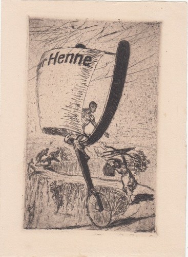 Exlibris livre art walter - exlibris,
