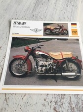 Zündapp 600 cm3 KS601 Elastic KS 601 Carte moto Collection Atlas Allemagne