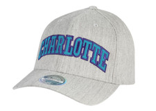 Mitchell Et Ness Snapback Icon Charlotte Hornets Neuf Gris Mélange