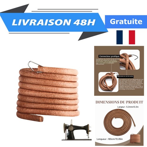 Courroie cuir machine - cuir,