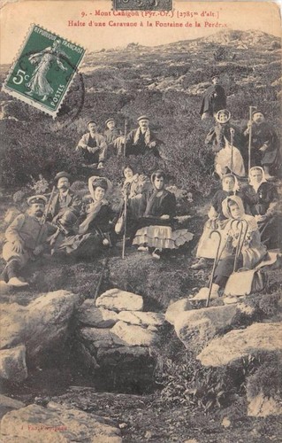 Cpa mont canigou halte - cpa,