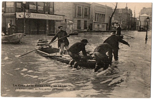 Cpa paris crue de 1910 - -,