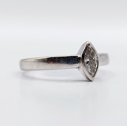 Bague solitaire blanc 18k - solitaire, or