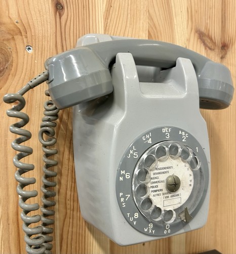 Téléphone fixe cadran - téléphone,