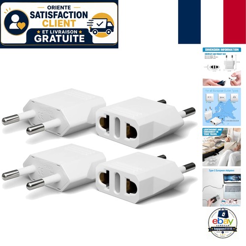 Adaptateur prise voyage - adaptateur, de
