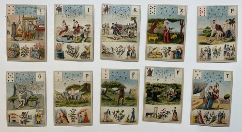 Jeu cartes grand lenormand - cartes,