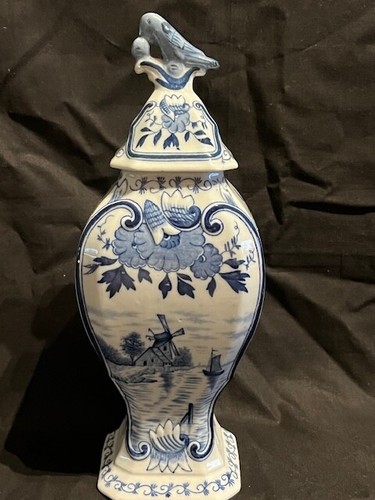 Pot décoratif antique delft - pot,