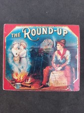 Boîte Tabac Cigare Américaine " THE ROUND-UP " Métal Vide WW1 WW2