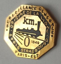 Pins train à vapeur. Paris Strasbourg