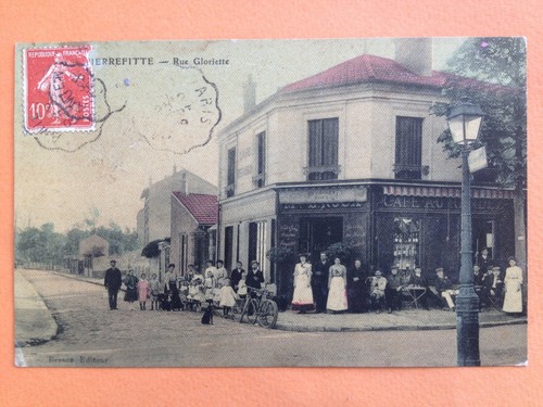 Carte postale toilée 1900 - toilée,