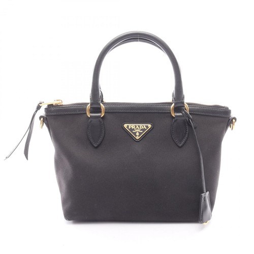 Sac main prada toile cuir - à,
