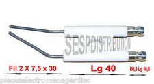 Electrode d'allumage cosse de