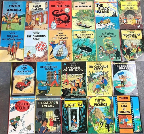 Tintin book set - tintin,