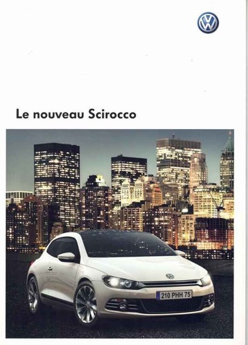Catalogue brochure scirocco - vw,