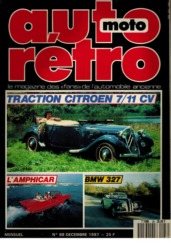 Magazine auto rétro - auto, 1987