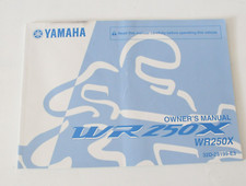 Genuine 2008 Yamaha WR250X / WR 250 X / English Owners Manual 32D28199E3