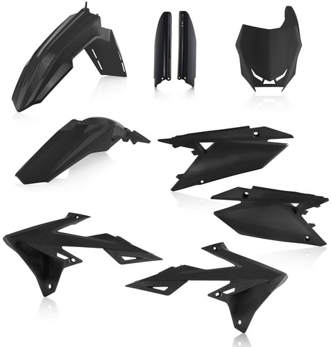 Acerbis full plastic kit - plastic, black