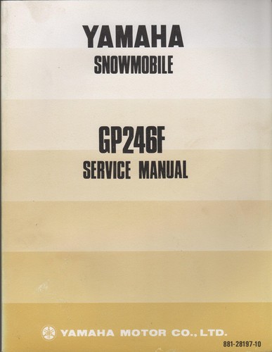 1974 yamaha snowmobile gp246f - 1974,