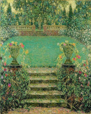 Market Garden Gerberoy flower Henri Le Sidaner ceramic tile mural backsplash