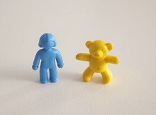 Playmobil (1514) CHILDREN - Light Blue Doll & Yellow Teddy Bear