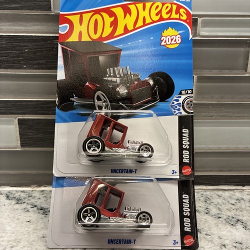 Hot wheels uncertain t - 2x, uncertain-t