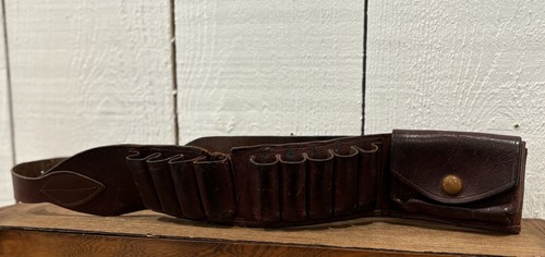 Ancienne cartouchière cuir - ancienne,