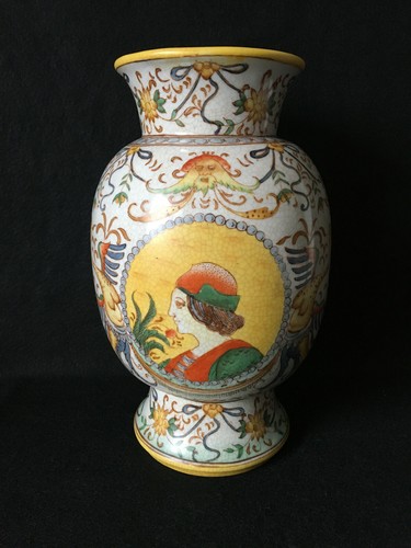 Vase faïence craquelé - vase, en