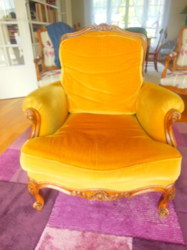 Fauteuil bergere style louis - bergere,