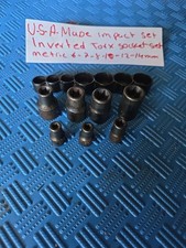 INVERTED TORX AMERICAN MADE  METRIC IMPACT SOCKET SET 6MM-14MM  IMPACT