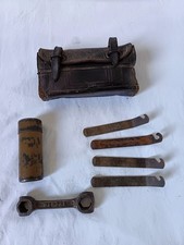 Sacoche en cuir vélo ancien