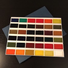 Boîte aquarelles semi-moites type GANSAI