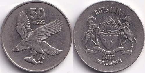 Thebe 2001 botswana aigle - 50,