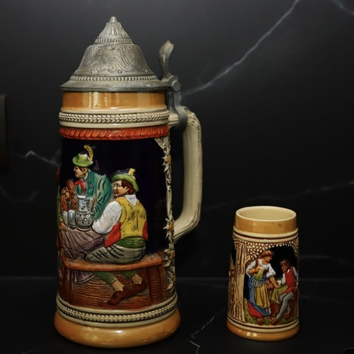 Anciennes chopes bière - 2, à
