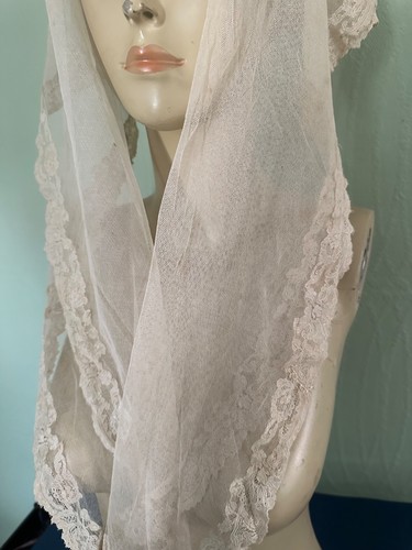 Ancien grand fichu voile - voile, de