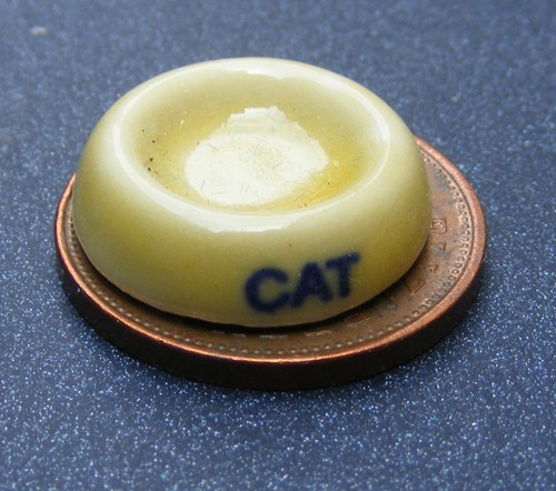 Poupées maison chat bol - poupées,