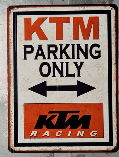 Plaque métal vintage ktm - métal,