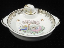 🇫🇷 ASSIETTE A BOUILLIE ENFANT CHAUFFANTE PORCELAINE DE LIMOGES LA BALANÇOIRE