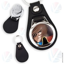 Porte-clés Albator 84 en simili cuir synthétique et jeton de caddie