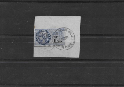 Timbre fiscal francs - timbre,