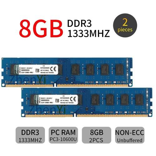 Kingston 16go 8go ddr3 - 2x,