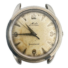 Vintage 36mm Mido Multifort 17 JMen's Automatic Wristwatch 917P Swiss Steel