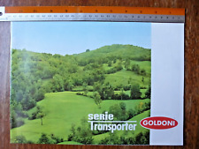 GOLDONI TRANSPORTER Series Brochure Leaflet Model 336 Agricultural Machinery